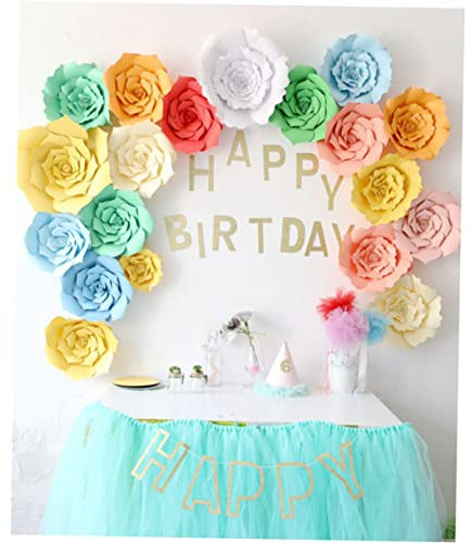 VINTORKY 2St für Hochzeiten hochzeitsdeko künstliche blüten Blumenarrangements Papierblumen selber Machen Simulationsblume künstliche Blumen Desserttisch schmücken Hortensie