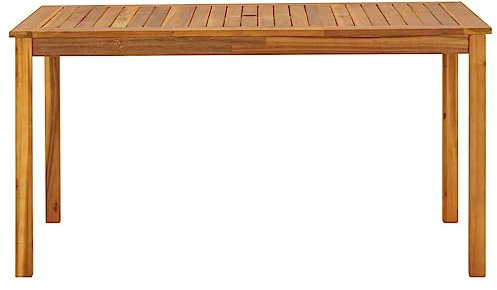 Gartentisch 140x80x74 cm Massivholz Akazie,42618