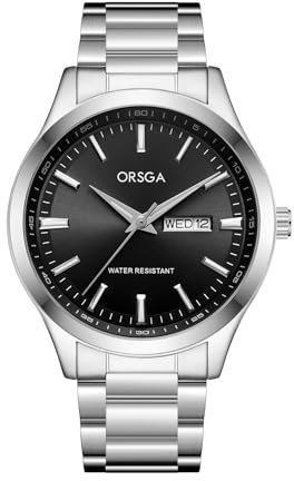 CIVO Herren Uhr Silber Armbanduhr: Analog Mode Edelstahl Herrenuhr - Wasserdicht Quarz Männer Uhren
