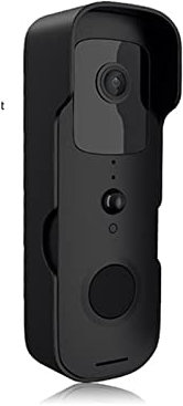 QZCX Wireless Video Doorbell, Tuya Smart Video Doorbell IP Camera Outdoor Wireless Doorbell Intercom Smart Home Security Protection Camera(Nero,Without bell)
