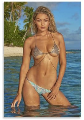 Gigi Hadid Wandkunst, Bild, Malerei, Poster, Poster, Kunstwerke, Raumdekoration, 30 x 45 cm