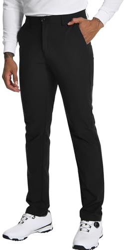 Pioneer Camp Herren Golfhose Stretch Atmungsaktiv Elastischer Bund Lang Golf Pants mit Funktionelle Taschen