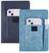 CRASPIRE 2 Farbe Buchabdeckung PU Leder wasserdichte Buchhülle Cyan schwarz wiederverwendbare Buchschutz für Paperbacks Notebook Wraps mit Stifttaschen für Buchliebhaber Geschenke 6.1×8.54 Zoll