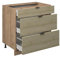 Vicco Küchenunterschrank Fame-Line, Eiche Paneel, 80 cm mit 3 Schubladen, ohne Arbeitsplatte