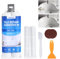 PEGRAUFC 100g Emaille Reparatur Set, Fliesenreparaturset Weiß, Waschbecken Reparaturset Keramik Weiß, Fliesenreparaturpaste, Repair Paste, Keramik Reparaturset, Zum Kratzern, Löchern, Rissen
