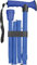 Canne de marche pliable réglable avec poignée ergonomique en caoutchouc, 5 niveaux de hauteur, en aluminium léger, dragonne et pointe antidérapante, compacte pour les voyages, supporte jusqu'à 100 kg,