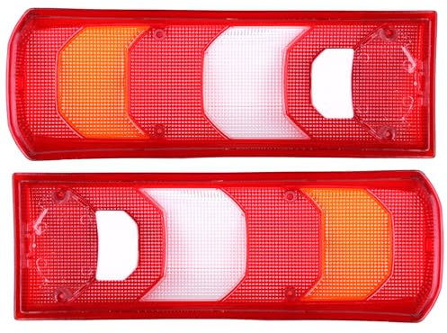 INLY 2 Tlg Lichtscheibe Rücklichtglas Rückleuchtenglas Heckleuchte Rot kompatibel mit Arocs Actros Antos Atego 35441603