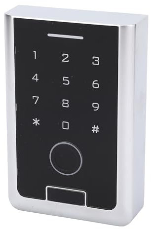 Nutriess Türzugangskontrolle, Fingerabdruck-Tastatur, Touch-Panel, wetterfest, schlüsselloser Zugangskontroller für Zuhause, Garage, Büro, Außenbereich