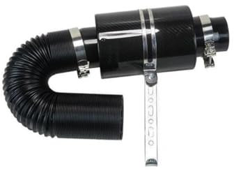 MOIKEN Black 76mm/3 Filter Box Carbon Fiber Ram Air Filter Car Induction Cold Air Intake Kit System Intake Hose System