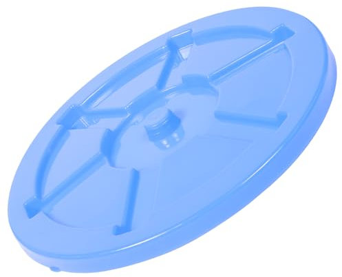 Alipis Blue Trash Bin Lid Small Garbage Can with Lid Opener Lid Plastic