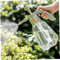 Obelunrp Rociador de jardín, pulverizador de Bomba de jardín de 1.5L/0.3 galones, pulverizador de Bomba Manual pequeña, Botella de Spray presurizada de Pico Ajustable para jardinería (Transparente)