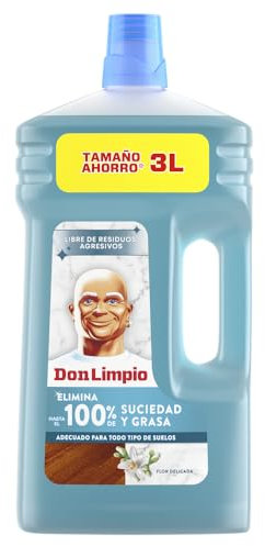 Don Limpio Superficies Delicadas Friegasuelos Líquido 3 l. PH Seguro En Superficies Delicadas