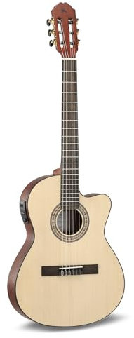 LUTHIER MANUEL RODRÍGUEZ E-Akustikgitarre Caballero Principio - Slim Electric Neck - Massive Fichtendecke - Boden/Zarge Sapelli Mahagoni - 4-Band EQ Preamp - CA-PM SE