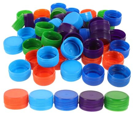 Gadpiparty 50 Stück Wasserflaschenverschlüsse Flaschenverschlüsse Zum Basteln Flaschenverschlüsse Flaschendeckel Für Plastikflaschen Soda Flaschenverschlüsse Plastikverschlüsse