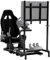 Anman G920 Racing Simulator Cockpit mit schwarzem Sitz und Monitorhalterung für Thrustmaster/Fanatec/Logitech G27 G29 G923 T300RS GT, ohne Handbremse, Lenkrad, Pedale und Monitor