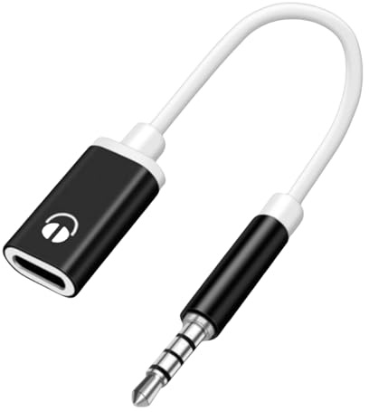 3.5mm Male to Type C Female Headphone Jacks Adapter USB C to Auxs Sound Cable