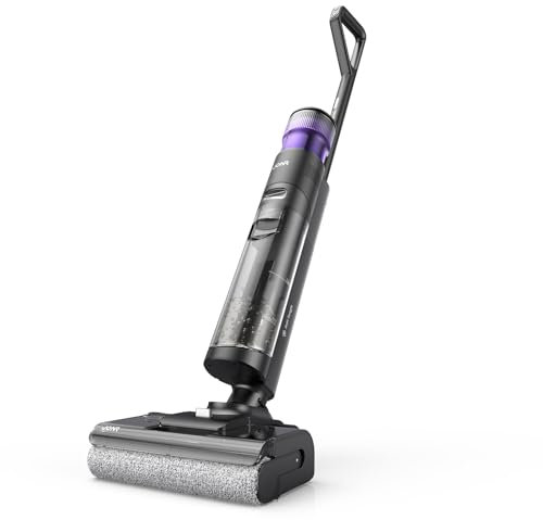 JONR ED 12 Pro Max Aspirateur Laveur Sans Fil(Version Améliorée ED 12) – 17000 Pa Puissance d’Aspiration, LCD, Design Plat 180°, Batterie 4000 mAh, Auto-Nettoyage 70 °C & Séchage Rapide 5 min des Sols