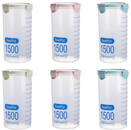 Contenitori multiuso per cereali, caramelle e alimenti sfusi, contenitori da cucina a tenuta stagna, contenitori per alimenti secchi