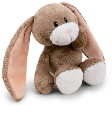 NICI Kuscheltier Hase Lopino 20cm in Box 22,5x12,5x7cm - braun - 62984 | Stofftier aus weichem Plüsch, niedliches Plüschtier zum Kuscheln und Spielen, für Babys & Kleinkinder, tolle Geschenkidee