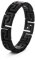 Akitsune Argius Ring | Eleganter Damen Ring mit Griechischen Ornament Muster | Design-Ring für Frauen und Herren Edelstahl Filigran Mäander - Mattschwarz - US 11