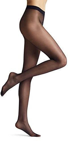 FALKE Seidenglatt 15 DEN W TI Transparents Unis 1 Paire Collants, 15 deniers, Bleu (Marine 6179), L Femme