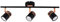 MiniSun | Modern Matt Black and Copper 3 Way Adjustable Ceiling Spotlight | Ceiling Spots, Home Décor & Improvement Essential | Includes 5W LED Bulbs [6500K Cool White]