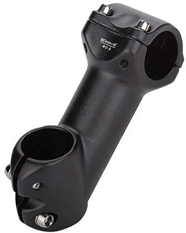 Bike Stem, MAGT Aluminium Alloy Bicycle Handlebar Stem Riser Mountain Bicycle High Rise Upright Handlebar Stem Clamp for Most Bicycle, Road Bike, MTB, BMX, Cycling (Color : Black)