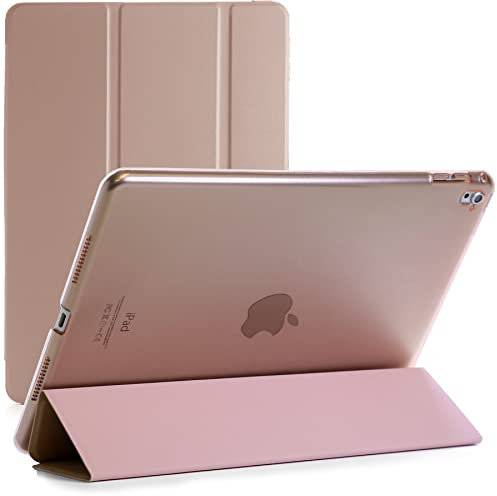 TechDealsUK Nur für iPad Pro 9.7 2016 A1673, A1674 und A1675, magnetische Standabdeckung mit automatischem Wake Sleep, Roségold