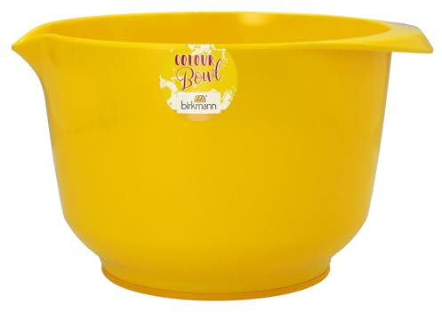 RBV Birkmann, 708334, Rühr-und Servierschüssel, Gelb, 3,0 Liter Mixing and Serving Bowl, Melamine, Yellow