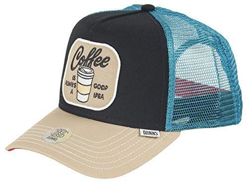 Djinns Trucker Cap Food Coffee Black/Red, Size:ONE Size