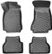 Rizline Passgenau 3D Fussmatten Auto Kompatibel mit Mercedes GLK X204 2008-2015 Auto Zubehör 1. Und 2. Reihe Gummimatten Autos TPE Allwetter Geruchlos rutschfest Vorne und Hinten Schwarz