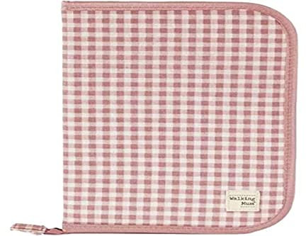 Walking Mum. I Love Vichy Geburtsbuch Dokumententasche mit transparenten Taschen und Reißverschluss, Rosa, 19 x 28 x 1 cm