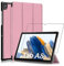 ebestStar - Cover per Samsung Galaxy Tab A8 10.5 (2021) SM-X200 X205, Custodia Protezione Flip Magnetica, Slim Case Sottile Pelle PU, Rosa Dorato + Vetro Temperato