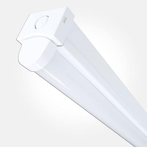 LEDBRITE 5ft Batten Light Ceiling Light Fitting CCT Tri Colour 60W 7500 Lumens Strong Construction Ultra Output Energy Efficient Ceiling Light for Office, Bathroom, Kitchen, Garage, Warehouse