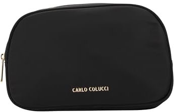 Carlo Colucci Kosmetiktasche, oval Schwarz OS