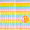 2PCS Rainbow Tinsel Curtains Kids Party Decorations - BRAVESHINE 3.28 x 8.2 ft Foil Fringe Curtain Party Photo Booth Streamers Backdrop Curtains for Birthday Prom Festival Holiday Decorations