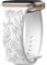 Mastten Intagliato Fiore Compatibile con Apple Watch 42mm 44mm 45mm 49mm, Morbido Silicone Elegante Modello Rosa per Series 9 8 7 6 5 4 3 2 1 SE, Bianco