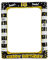 18. Geburtstag Aufblasbarer Fotorahmen Selfie Bilderrahmen Aufblasbarer Rahmen für Fotobox Accessoires Aufblasbarer Bilderrahmen 18 Black Gold für Tischdeko Geburtstag Party Deko Mädchen Junge