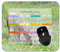 YENDOSTEEN Mauspad 2024 Kalender, Caterpillar Grass Flowers White Gaming Mauspad 260 * 210 * 3 mm