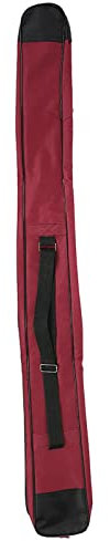 HERCHR 105cm/41.3in Single Layer Sword Bag, Thick Canvas Sword Carrying Bag with Strap Japanese Katana Bag Samurai Katana Holder Swords Shoulder Bag Chinese Kung Fu Sword Bag for Cosplay (Red)