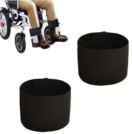 Rollstuhl-Beingurte, Fußstütze für Rollstuhl, Sicherheitsgurt für Behinderte, ältere Menschen, Lieferant für Lähmungen, Parkinson, Beinkrämpfe (1 Paar)