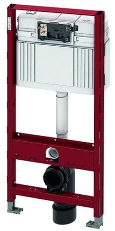 TECEprofil WC-Universalmodul mit TECE-Spülkasten, Betätigung vorne, Bauhöhe 1120 mm