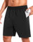 SIHOHAN Sporthose Herren Kurz - Schnell Trocknend Shorts Leicht und Atmungsaktiv Kurze Hosen Herren mit Reißverschlusstasche für Fitness Laufsports(Schwarz,3XL)