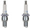 2x Zündkerze BR9ES Langgewinde passend für Sachs Eagle SX1, Speedforce, Speedjet – Tauris Mambo, Samba – 50ccm 2-Takt Roller Zündkerzen Set – 2 Stück