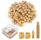 120pcs 3D Printing Brass Nuts, M3x4x5mm Threaded Inserts Heat Set Insert Tip for M3 & 1 Welding Adapter Heat Embedment Nut Printing Accessories Compatible with Weller SP40NUS and T18 Irons