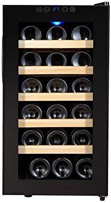UsmAsk Cave à vin Autonome multifonctionnelle, réfrigérateur à Fonctionnement Silencieux, éclairage intérieur Bleu, adapté à la Cave à vin de Cuisine à Domicile