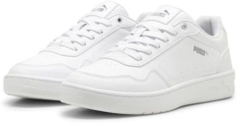 PUMA Damen Court Classy Sneaker, White-Toasted Almond, 37.5 EU