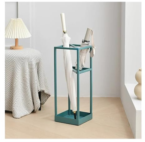 yixinzi-2024 Schirmständer Iron Landing Schirmständer, multifunktionaler Schirmhalter for Kinderwagen, Hotellobby, Regal, kreativer, Leichter Luxus-Sonnenschirmständer Schirmhalter(Color:Blue)