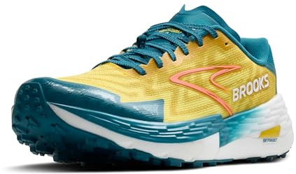BROOKS Catamount 4, Sneaker Uomo, Mela cotogna/Celeste/Neo Ember, 44 EU