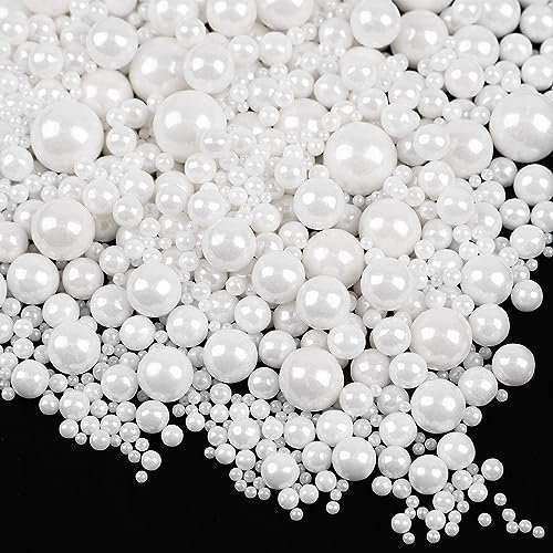 Essbare weiße perlen Zucker streusel 120g Dessert Streusel Kuchen Cupcake Topper Cookie Dekorationen Süße Persönlichkeiten Zuckerstreusel für Hochzeiten und tägliche Kuchendekorationen